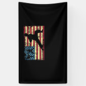 Karate American Flag Martial Arts Spandoek (Verticaal)