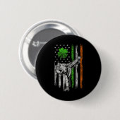 Karate Amerikaanse Ierse vlag St Patrick's Day Sha Ronde Button 5,7 Cm (Voorkant /achterkant)