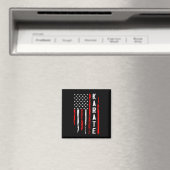 Karate Amerikaanse vlag Magneet (Insitu (Vaatwasser))