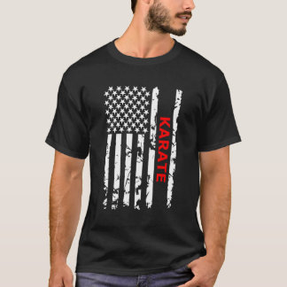Karate Amerikaanse vlag voor Amerikanen T-shirt