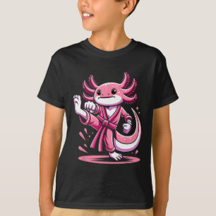 Karate Axolotl Martial Arts Taekwondo Kickboksen F T-shirt