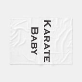 Karate Baby T-shirt Fleece Deken (Voorkant (Horizontaal))
