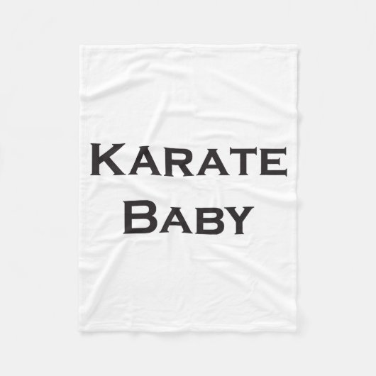 Karate Baby T-shirt Fleece Deken (Voorkant)
