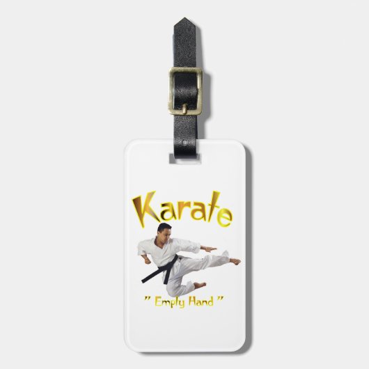 Karate Bagagelabel (Voorkant verticaal)