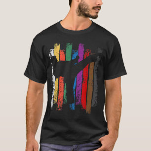 Karate Band Kleuren Silhouet T-shirt