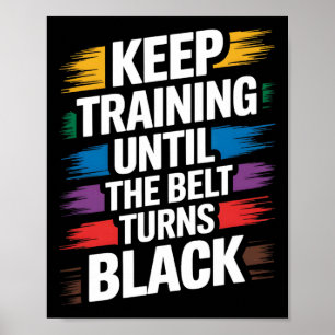 Karate Band Taekwondo Training Martial Arts Promot Poster