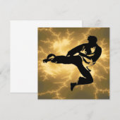 Karate BDay Party Kaart (Voorkant / Achterkant)