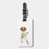 Karate Beagle Bagagelabel (Voorkant verticaal)