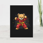 Karate Bear With Power And Precision For Kids Kaart (Voorkant)