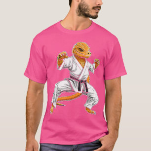 Karate Bearded Dragon Martial Arts Taekwondo Kickb T-shirt