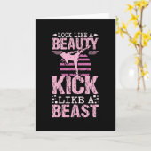 Karate Beauty Kaart (Gele Bloem)