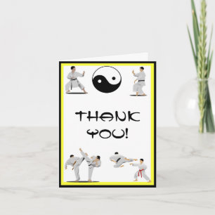 Karate Bedankt Opmerking Kaart
