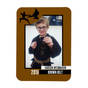 Karate Belt Achievement Flexibele Fotomagneet Magneet