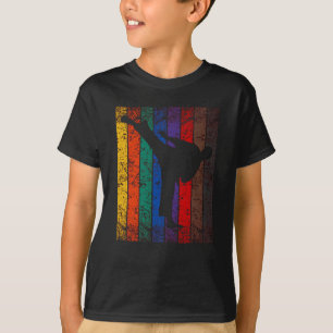 Karate Belt Colors Fighter Silhouette T-shirt