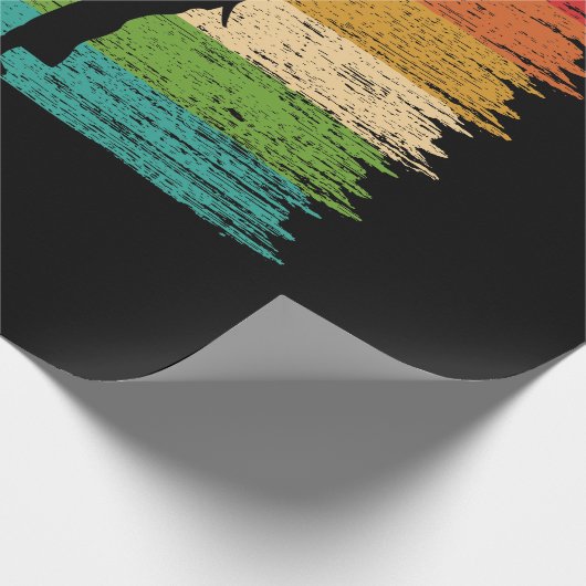 Karate Belt Colors Silhouette Cadeaupapier (Hoek)