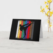 Karate Belt Colors Silhouette Kaart (Gele Bloem)
