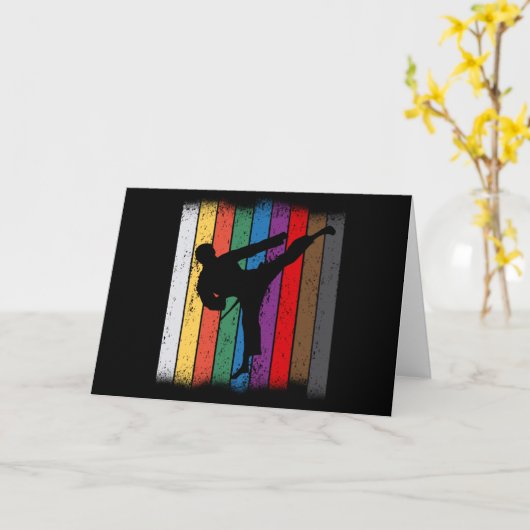 Karate Belt Colors Silhouette Kaart (Gele Bloem)