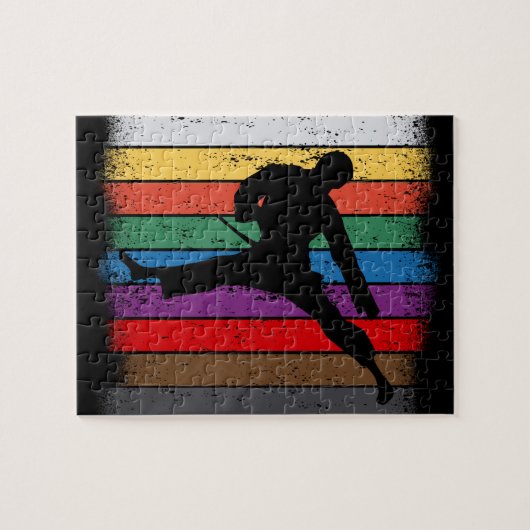 Karate Belt Colors Silhouette Legpuzzel (Horizontaal)