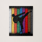 Karate Belt Colors Silhouette Legpuzzel (Verticaal)