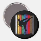 Karate Belt Colors Silhouette Magneet (Voorkant / Achterkant)