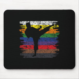 Karate Belt Colors Silhouette Martial Arts Mannen Muismat