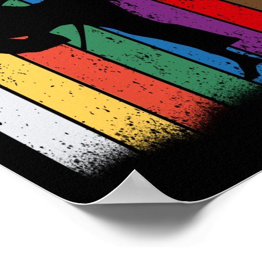 Karate Belt Colors Silhouette Poster (Hoek)