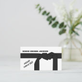 Karate Belt, Karate Sensei Visitekaartje (Staand voorkant)