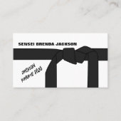 Karate Belt, Karate Sensei Visitekaartje (Voorkant)