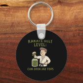 Karate Belt Level Kan Open Jar Topjes Martial Arts Sleutelhanger (Voorkant)