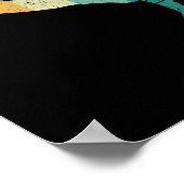 Karate belt silhoual coach fan poster (Hoek)