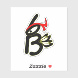 Karate Biene Sticker