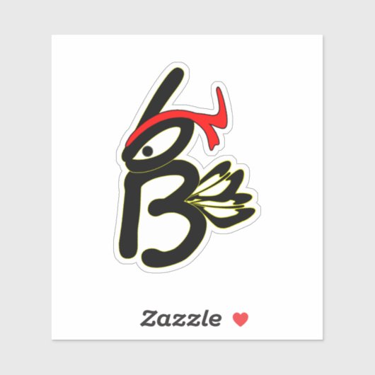 Karate Biene Sticker (Vel)