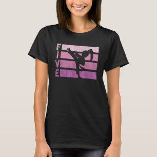 Karate Birthday 5 jaar Taekwondo Girl 5th Bir T-shirt