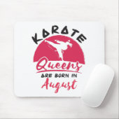 Karate Birthday August Women Girls Ladies Muismat (Met muis)