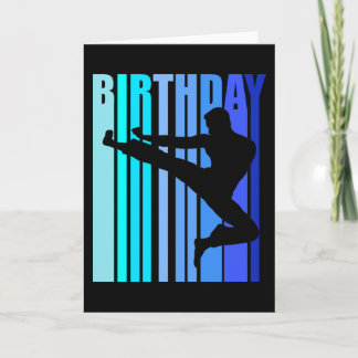 Karate Birthday Mannen Kinder Boys Retro Vintage Kaart