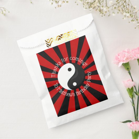 Karate Birthday Party Favor Bag Bedankzakje (Gezegeld)