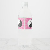 Karate Birthday Party Water Flactle Label Girl Waterfles Etiket (Achterkant)