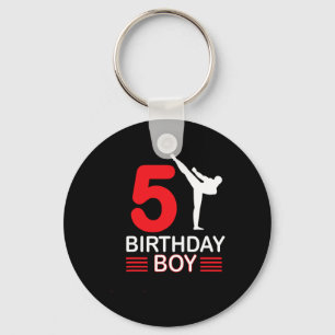Karate Birthday T-shirt Boy Gift Kinder Taekwondo Sleutelhanger