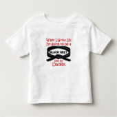 KARATE Black Belt als mijn papa 1 Kinder Shirts (Voorkant)