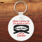 KARATE Black Belt als mijn papa 1 Sleutelhanger (Voorkant)