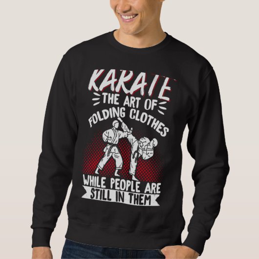 Karate Black Belt Gi Uniform Karatethe Of Folding Trui (Voorkant)