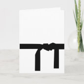 Karate Black Belt Kaart (Voorkant)