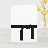 Karate Black Belt Kaart (Gele Bloem)