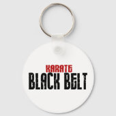 Karate Black Belt Karate Sleutelhanger (Voorkant)