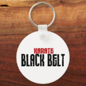 Karate Black Belt Karate Sleutelhanger (Voorkant)