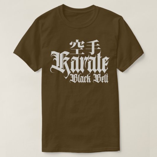 Karate Black Belt Master T-shirt (Design voorkant)