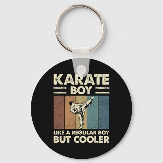 Karate Boy Als een gewone jongen, maar cooler grap Sleutelhanger (Voorkant)