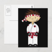 Karate Boy Briefkaart (Voorkant / Achterkant)