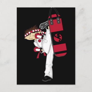 Karate Boy Briefkaart