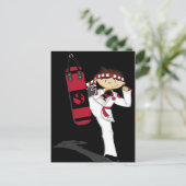 Karate Boy Briefkaart (Staand voorkant)